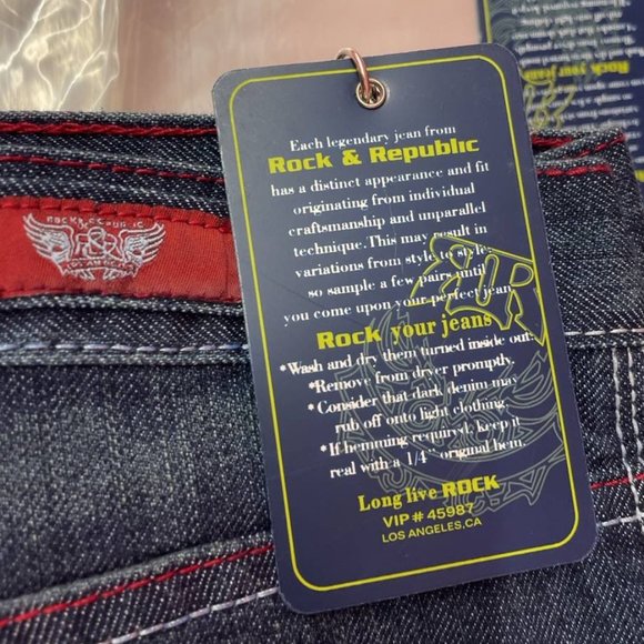 Rock and Republic Dark Wash Bootcut 33 Inseam - Picture 7 of 9